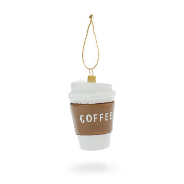 To-Go Coffee Glass Ornament 