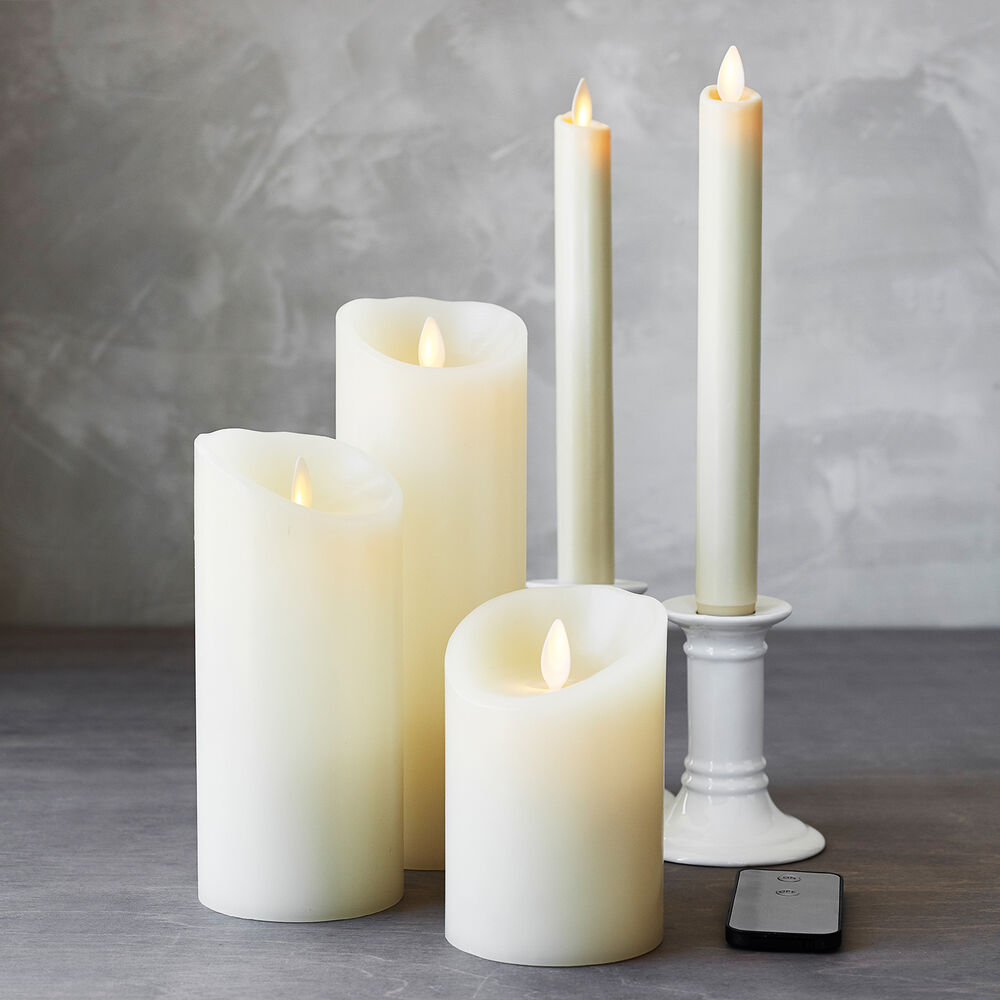 Flameless Taper Candles, Set of 2 Sur La Table