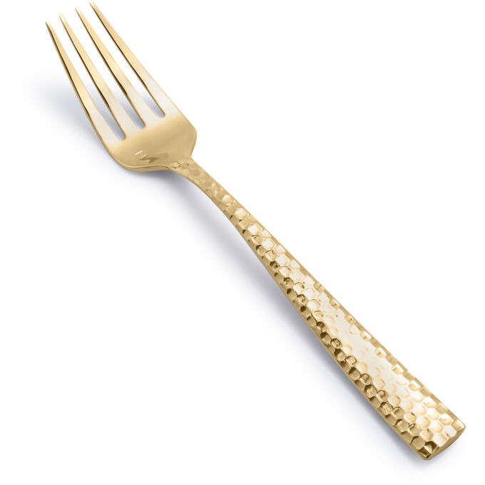 Fortessa Lucca Faceted Gold Serving Fork