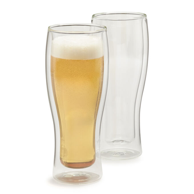 Zwilling J A Henckels Soro Double Wall Beer Glasses 14 Oz Set Of 2 Sur La Table - Henckels Double Wall Beer Glass