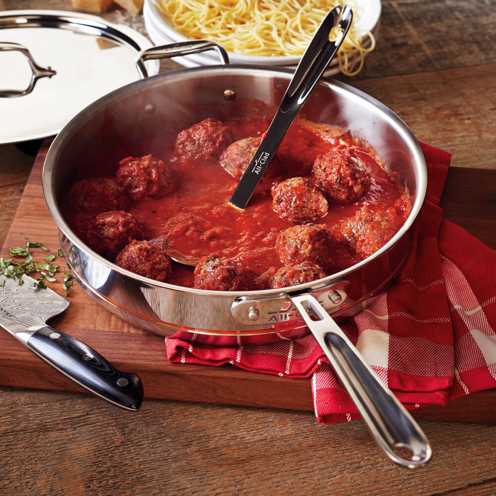 All Clad Copper Core Saute Pan 5 Qt Sur La Table All clad copper core saute pan with lid. all clad copper core saute pan 5 qt