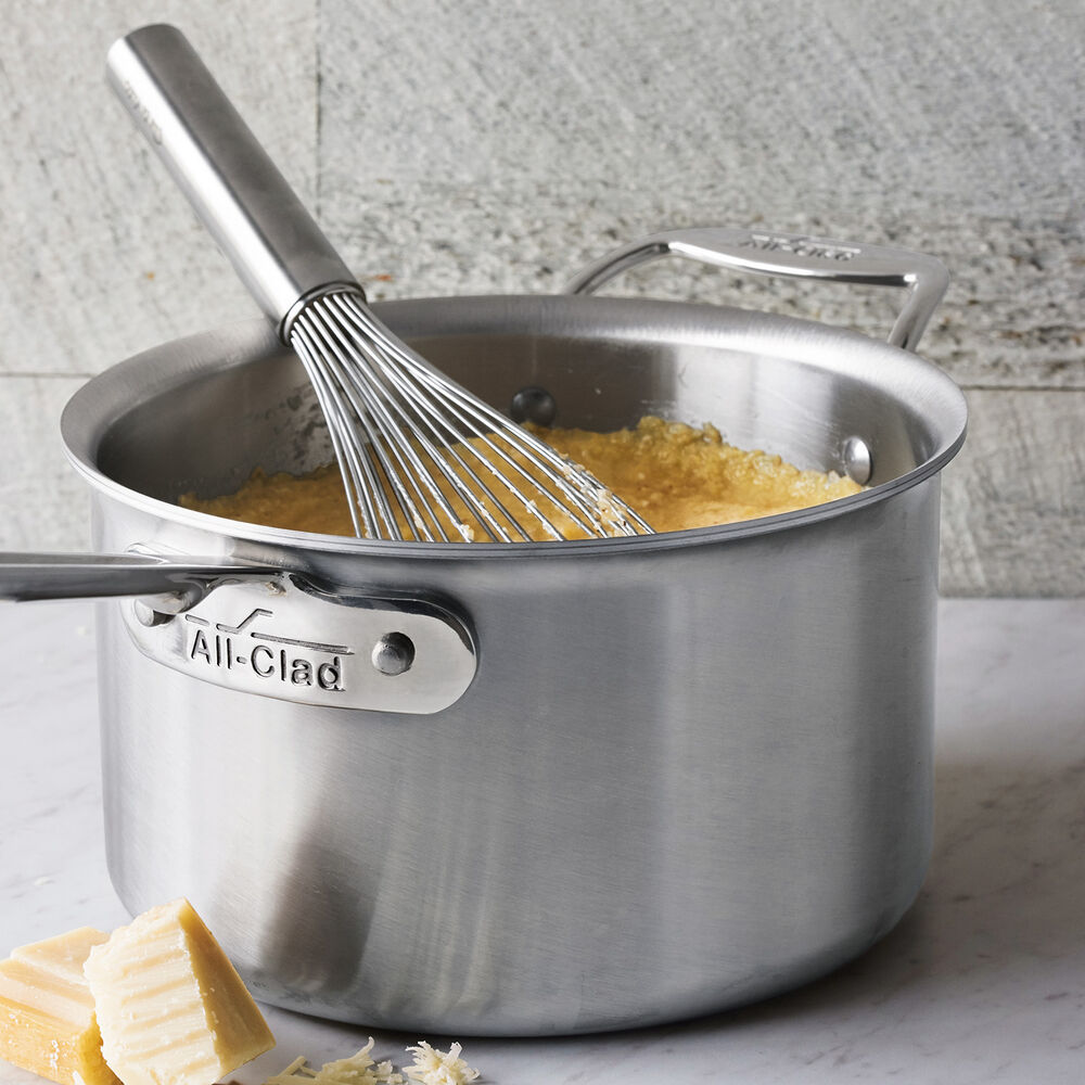 All Clad D5 Brushed Stainless Steel Saucepans Sur La Table
