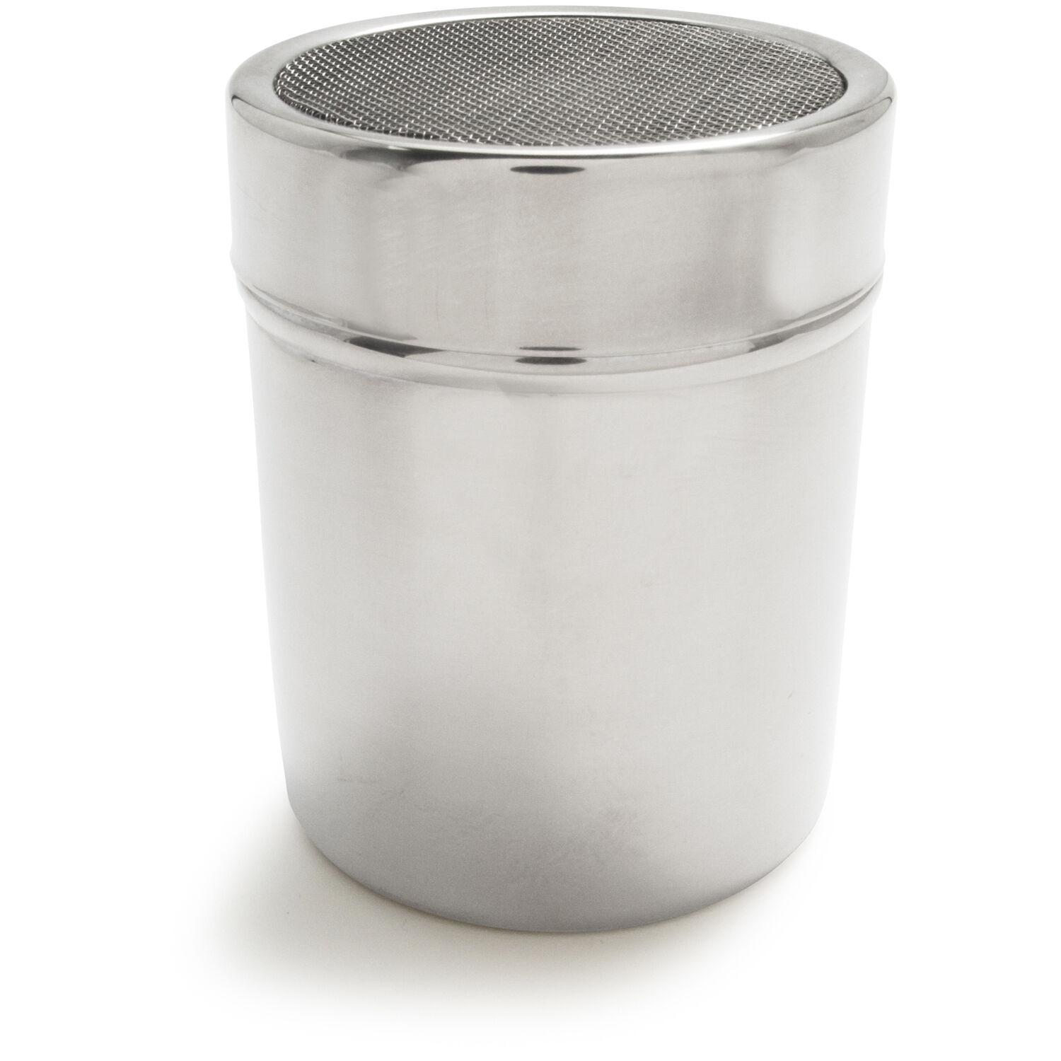 Stainless Steel Dredge Shaker with Lid Stainless Steel Powder Shaker Powder Sugar Coffee Cocoa Shaker Dredges with Fine-Mesh Lid Sprinkler