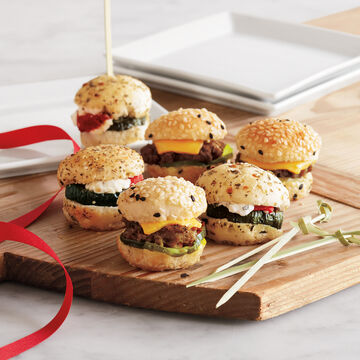 Mini Burgers with American Cheese and Pickle, 45-Piece Tray