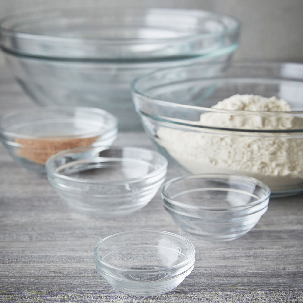 Duralex Lys Clear Stackable Bowls, Set of 10 Sur La Table