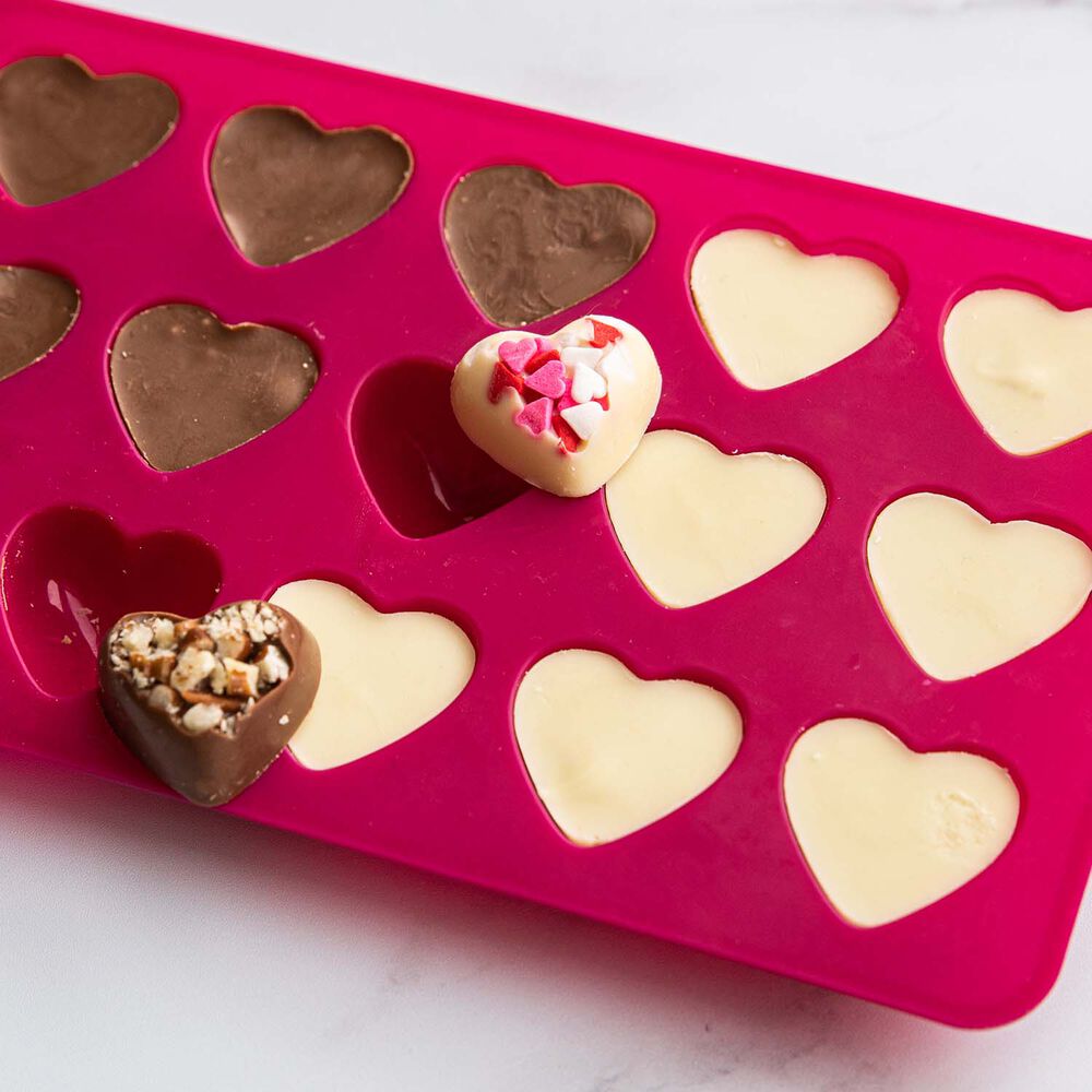 Trudeau Silicone Heart Candy Molds Set Of 3 Sur La Table Take a normal silicone chocolate mold and take it up a notch, you can use.