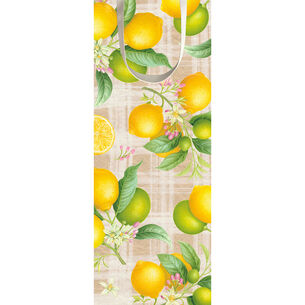 Caspari Citron Wine Gift Bag