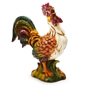 Italian Hand-Painted Rooster, 10.25&#34;