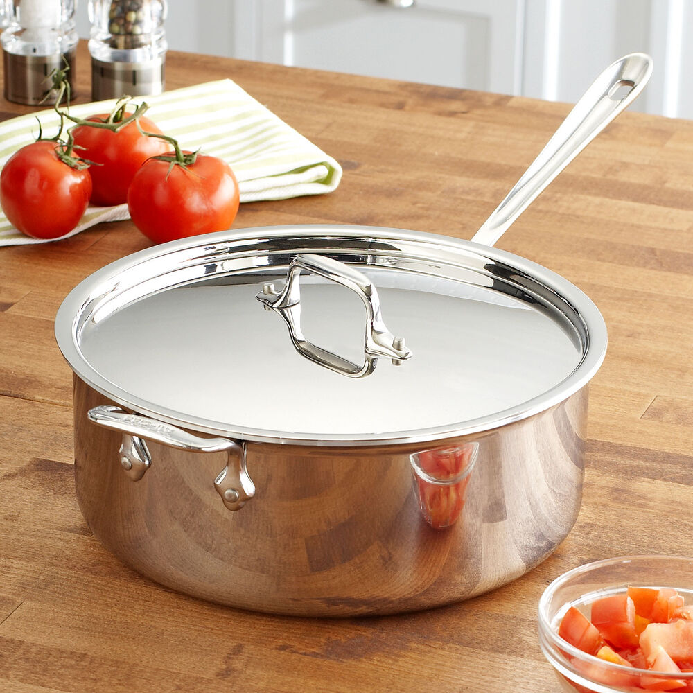 AllClad d3 Stainless Steel Deep Sauté Pan, 6 qt. Sur La Table