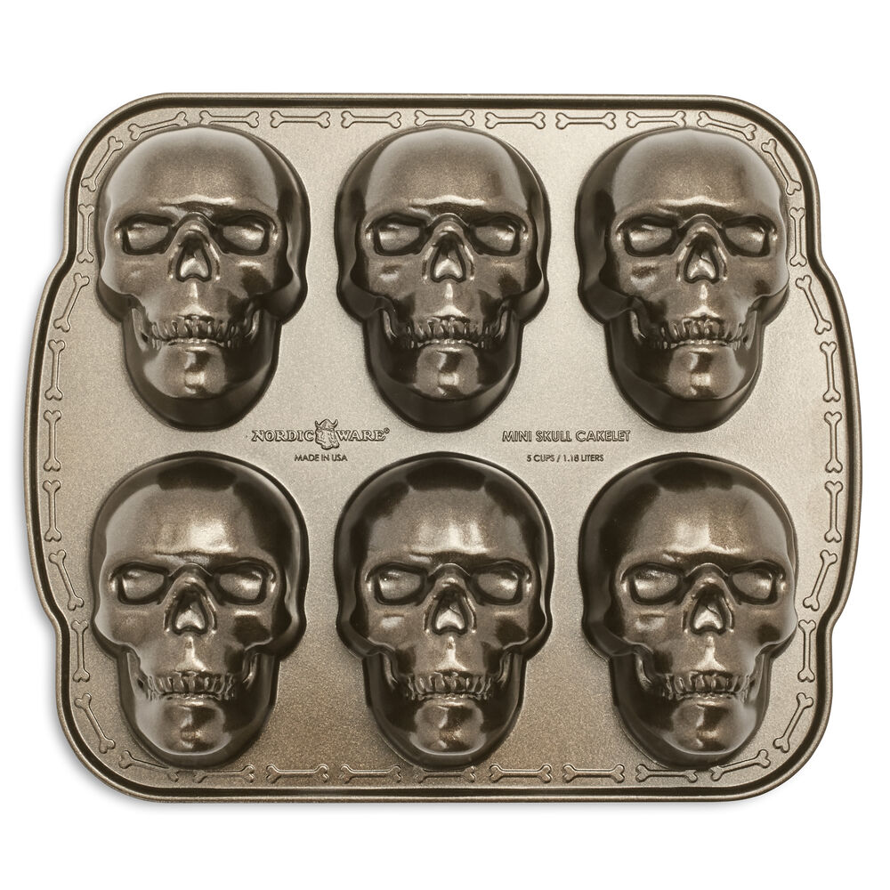 Nordic Ware Skull Pan, 6 Cavity