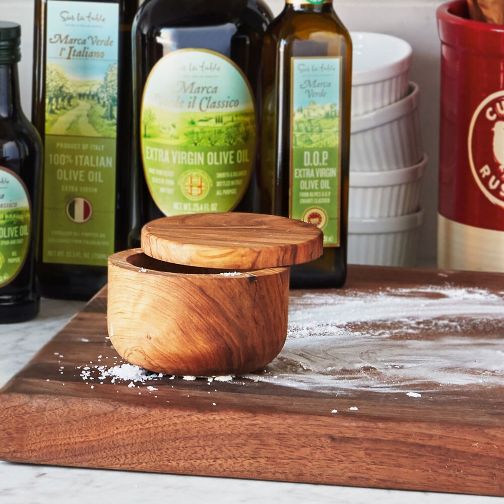 Sur La Table Olivewood Salt Keeper | Sur La Table