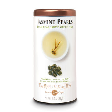 The Republic of Tea Jasmine Pearls Full Leaf Loose Tea, 3 oz.