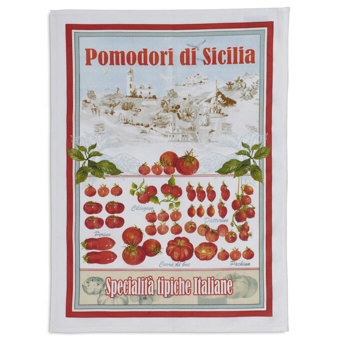 Vintage Pomodori Kitchen Towel, 28" x 20"
