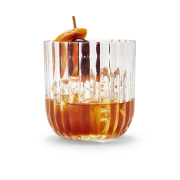 Sur La Table Faceted Outdoor Double Old Fashioned Glass