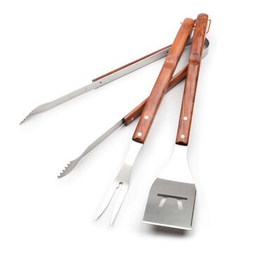 Rosewood BBQ Tools, Set of 3