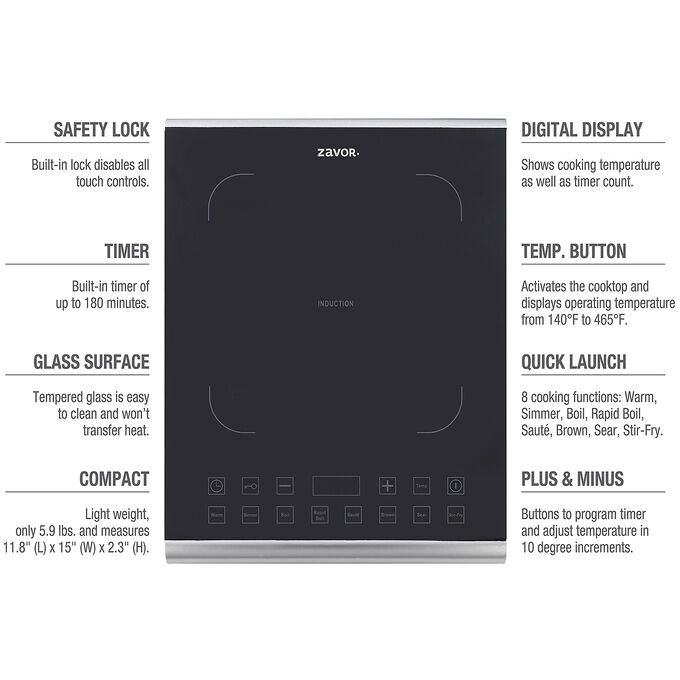 Zavor Pro Portable Induction Cooktop Sur La Table