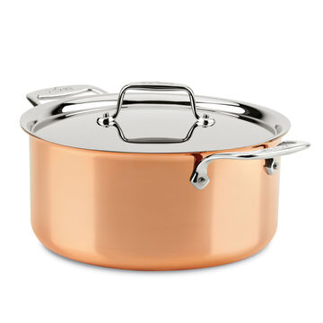 All-Clad c4 Copper Stockpot with Lid, 8 qt.