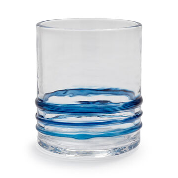 Blue Ring Double Old Fashioned Glass, 14 oz.