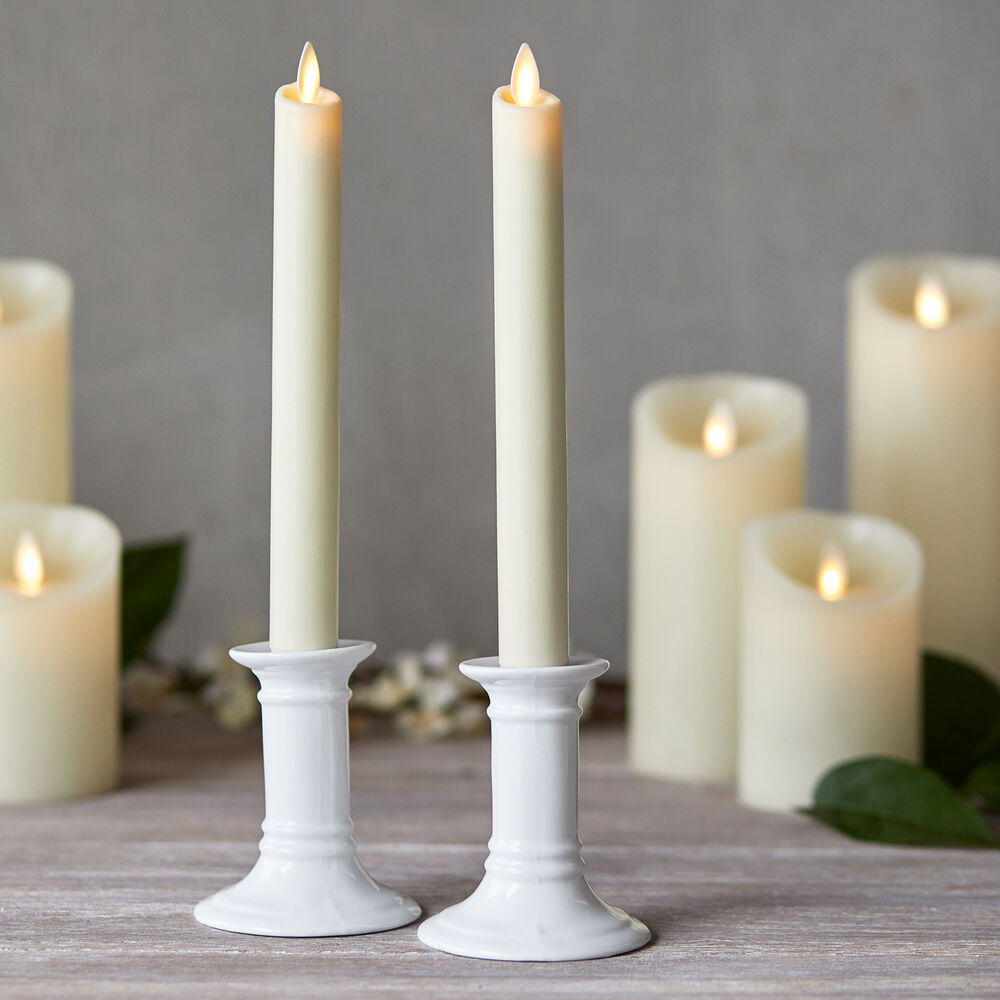 Flameless Taper Candles, Set of 2 Sur La Table