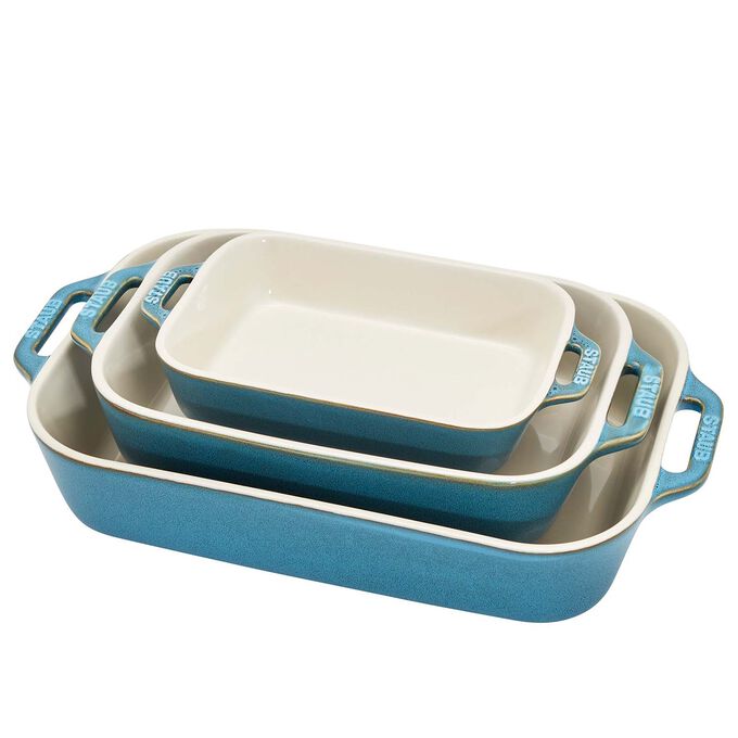 Staub Rectangular Bakers, Set of 3