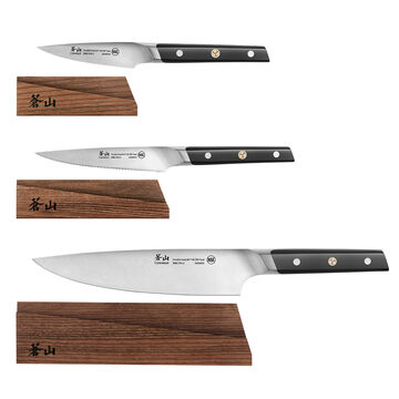 Cangshan TC Series Swedish Sandvik Steel Forged Starter Knives, Set of 6, 3.5&#34;, 5&#34; & 8&#34;