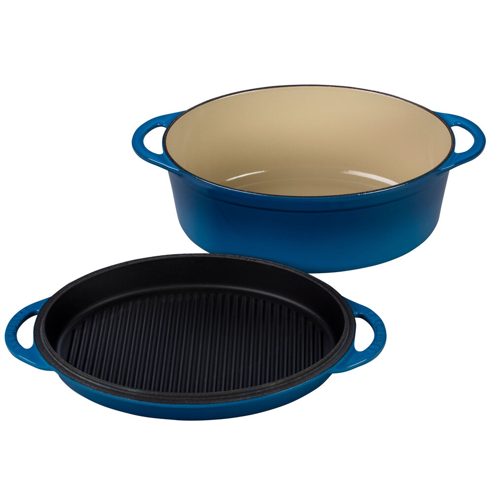 Le Creuset Multifunction Oval Oven with Grill Pan Lid, 4.75 qt. Sur La Table