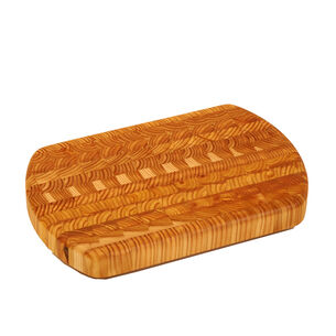 Larch Wood End-Curve Cutting Board