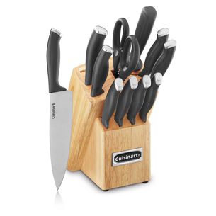 Cuisinart Color-Pro 12-Piece Stainless Steel Knife Block Set, Black