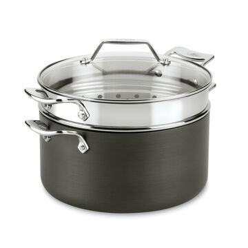 All-Clad Essentials Nonstick 7qt Stockpot with Pasta and Steamer Insert
