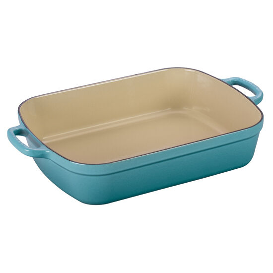 cast iron roasting pan with lid