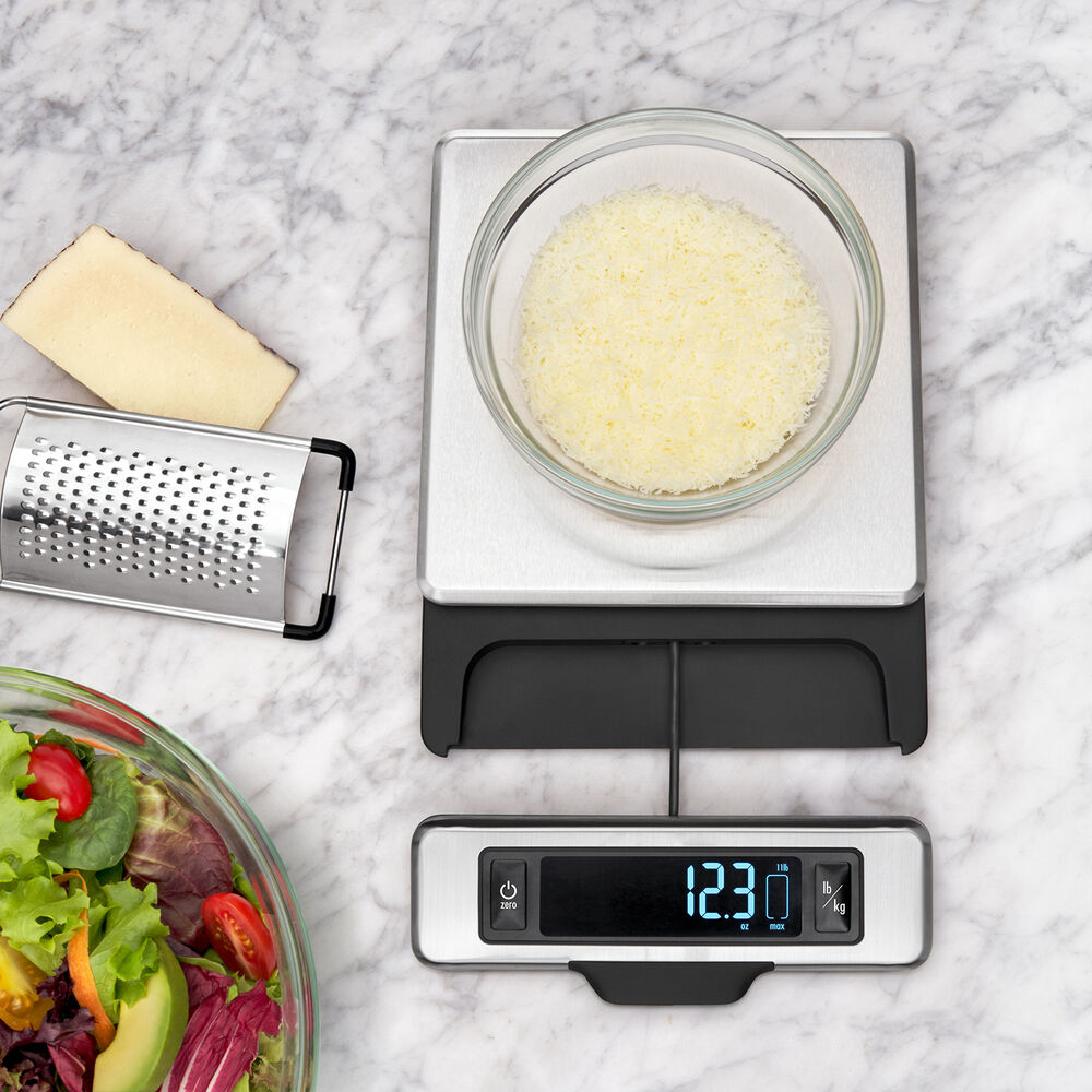OXO 11-lb. Stainless Steel Scale with Pull-Out Display ...