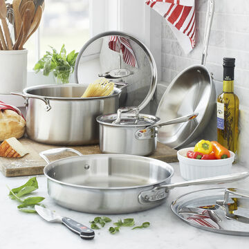 All-Clad d5 Brushed Stainless Steel 7-Piece Set