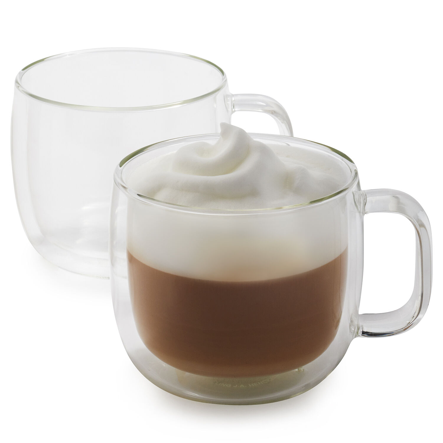 glass cappuccino mugs
