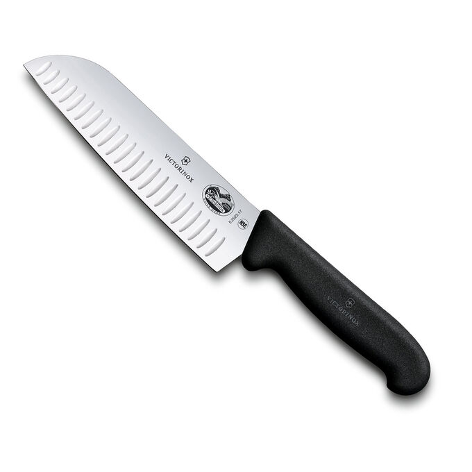 Victorinox Fibrox Pro GrantonEdge Santoku Knife, 7" Sur La Table