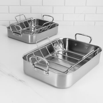 Hestan Provisions Roasting Pan with Stainless Steel Rack