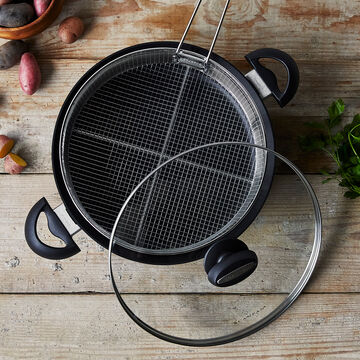 Scanpan ES5 Braiser with Lid and Fry Basket