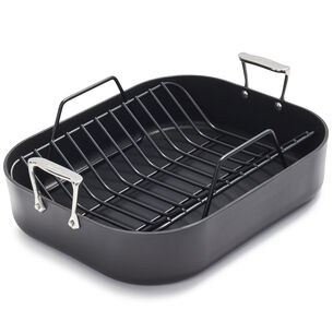 All-Clad HA1 Nonstick Roasting Pan with Rack, 16" x 13"