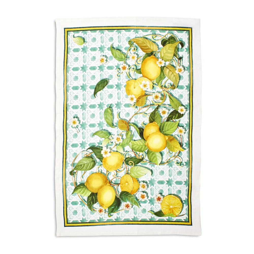 Lemon Linen Kitchen Towel 20 X 28 Sur La Table