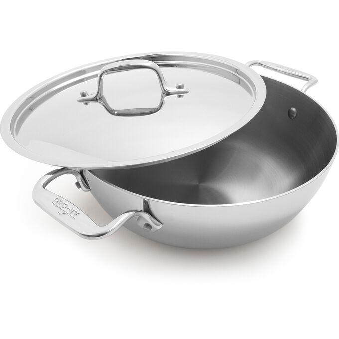 All Clad D3 Stainless Steel Cassoulet With Lid 3 Qt Sur La Table