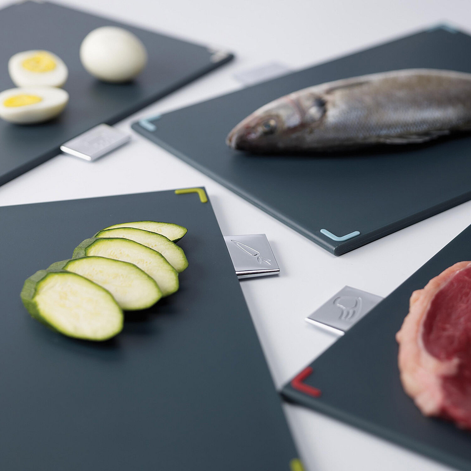 chopping boards for different foods