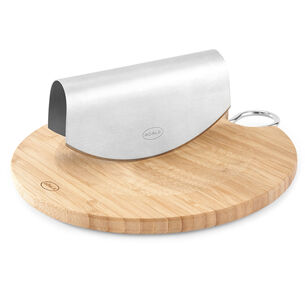 Rösle Mezzaluna Chopper with Bamboo Cutting Board