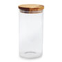 Glass Canister with Olivewood Lid Glass Canister with Olivewood Lid