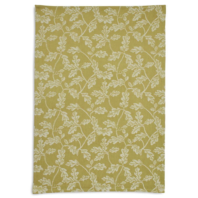 Jacquard Acorn Leaves Kitchen Towel, 28&#34; x 20&#34;