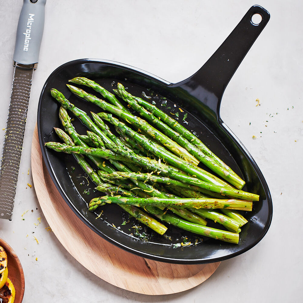 Sur La Table Ceramic Fajita Pan With Wooden Base Sur La Table