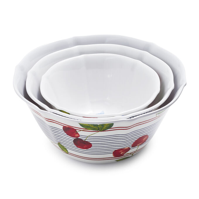 Pique-Nique Melamine Bowls, Set of 3
