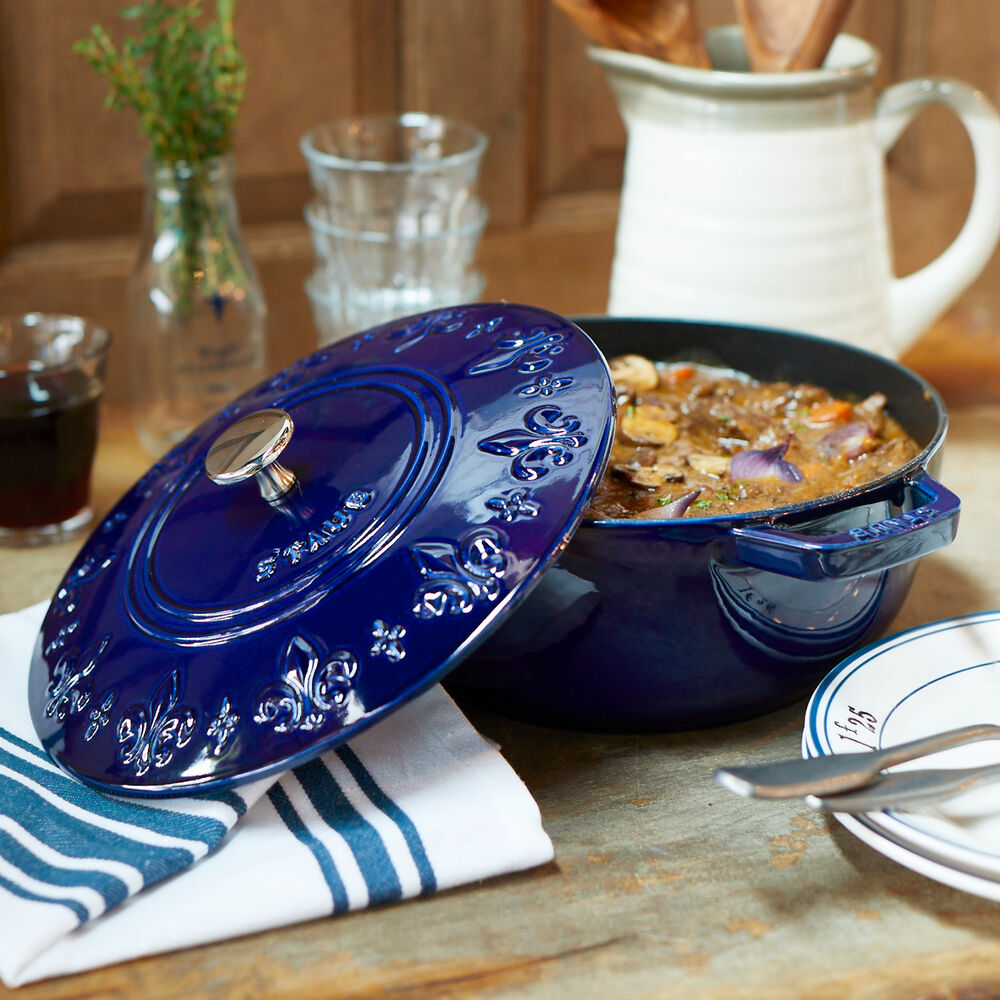Staub Fleur De Lis Oven 3 75 Qt Sur La Table