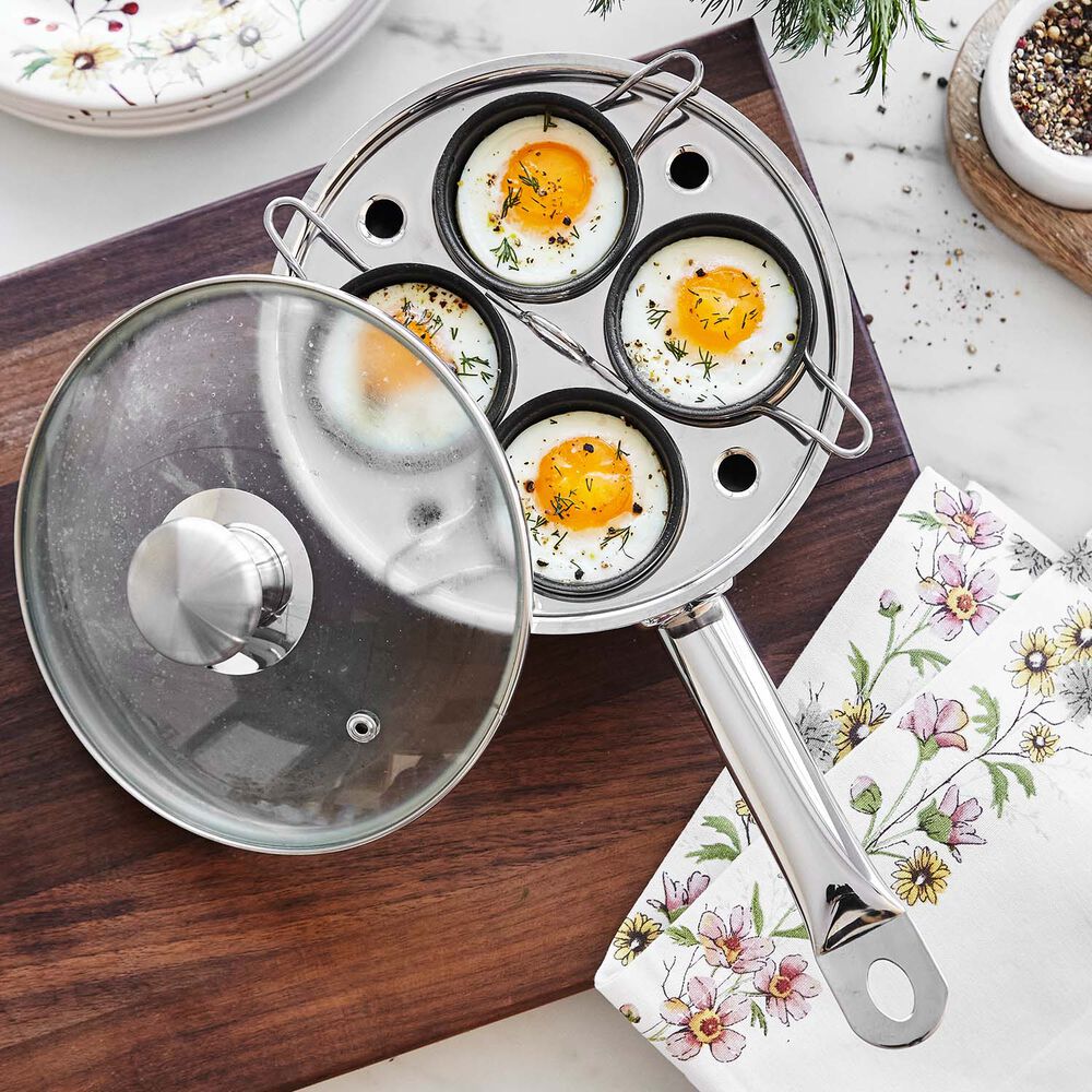 Demeyere Stainless Egg Poaching Pan, 4 cup Sur La Table