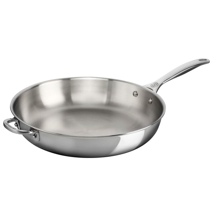 Le Creuset Stainless Steel Deep Skillet 12 5 Sur La Table