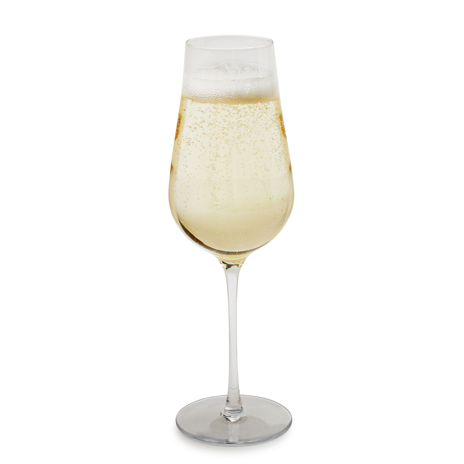 Set of 6 Alfresco Dining Red Stem Champagne Flutes Glasses