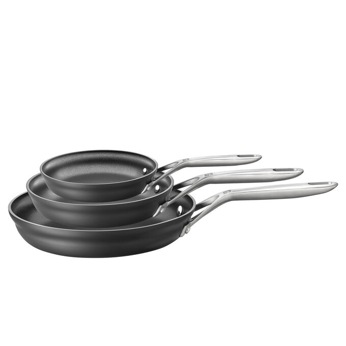 Zwilling Motion Hard-Anodized Aluminum Nonstick Skillets, Set of 3